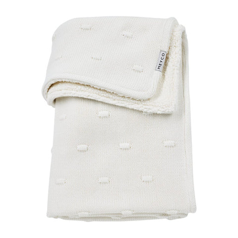 Manta Meyco Baby Knots Teddy, Off White