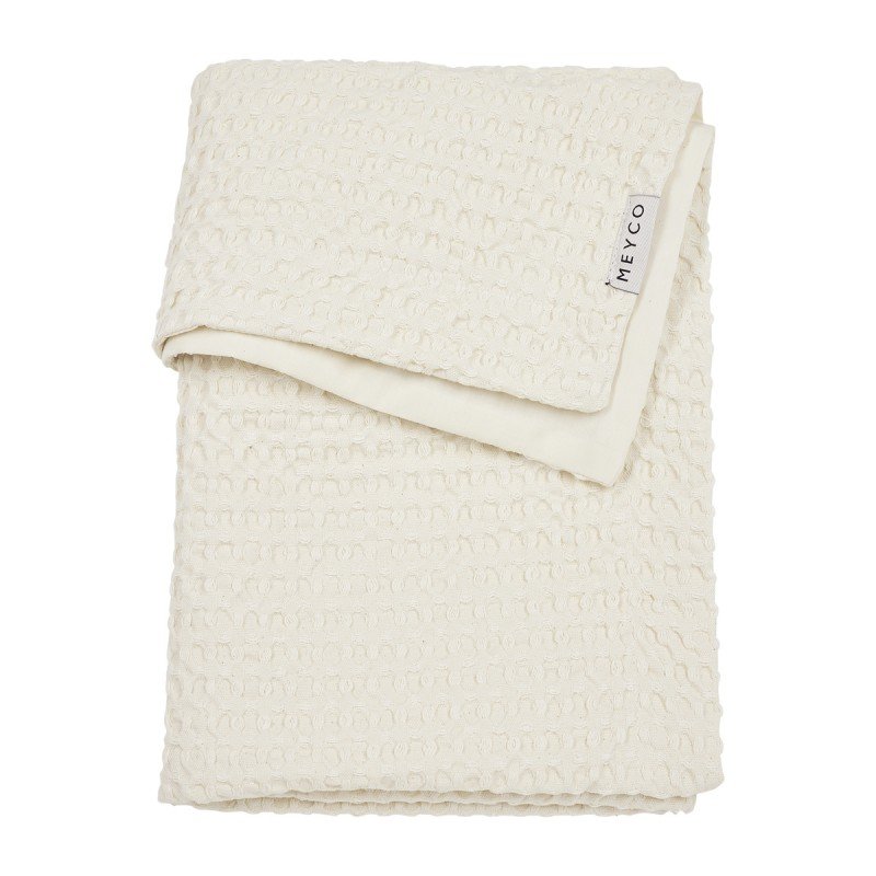 Manta minicuna gofrada Waffle Meyco