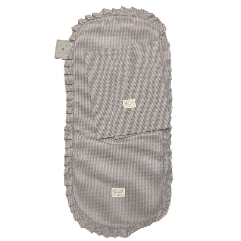 Kit base capazo con volante y muselina Uzturre