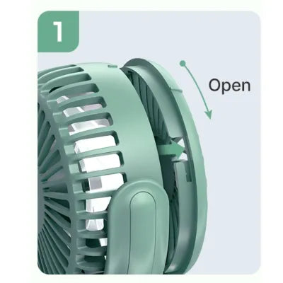 Mini ventilador portátil USB Momcozy PF002 verde - vista 3