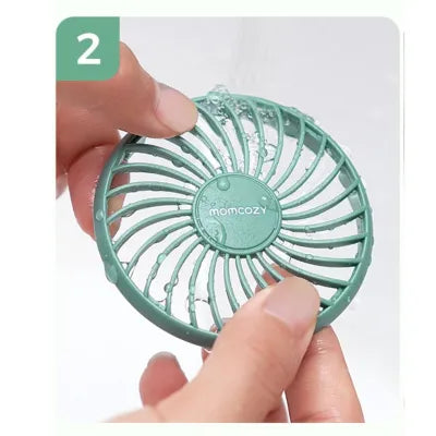 Mini ventilador portátil USB Momcozy PF002 verde - detalle 4