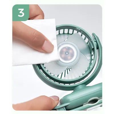 Mini ventilador portátil USB Momcozy PF002 verde - detalle 5