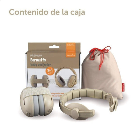 Protectores auditivos 2 en 1 Zazu con banda y diadema