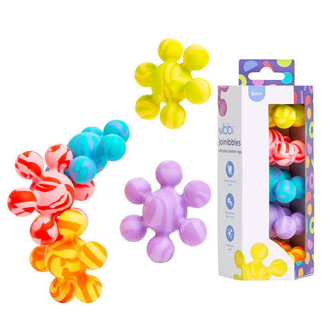 Pack 5 mordedores de Silicona Joinibble Ubbi