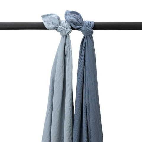 Pack 2 muselinas grandes lavadas 120 x 120 cm Meyco Baby