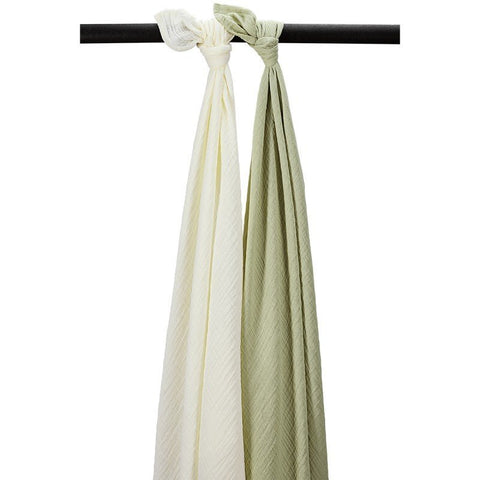 Pack 2 muselinas grandes lavadas 120 x 120 cm Meyco Baby