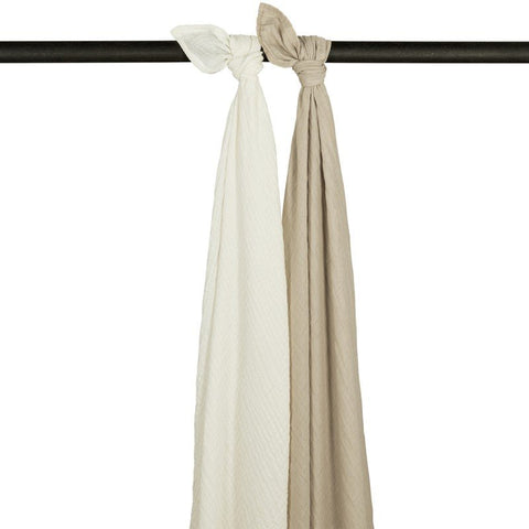 Pack 2 muselinas grandes lavadas 120 x 120 cm Meyco Baby