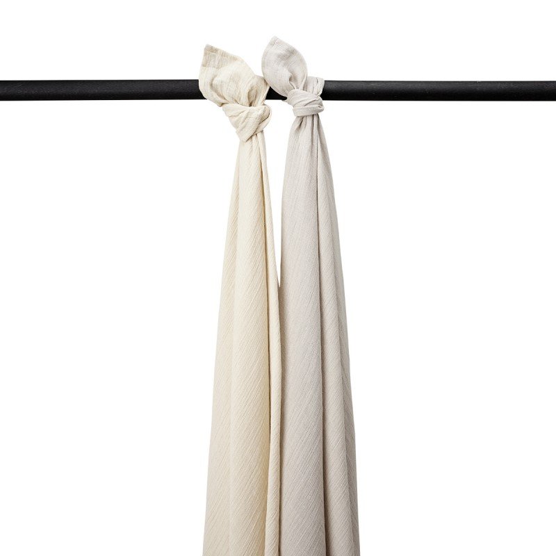 Pack 2 muselinas grandes lavadas 120 x 120 cm Meyco Baby