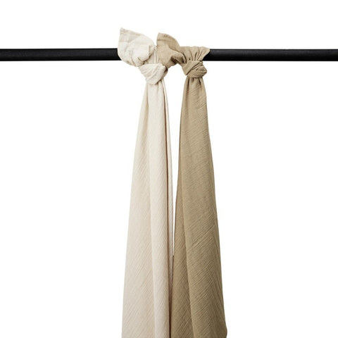 Pack 2 muselinas grandes lavadas 120 x 120 cm Meyco Baby
