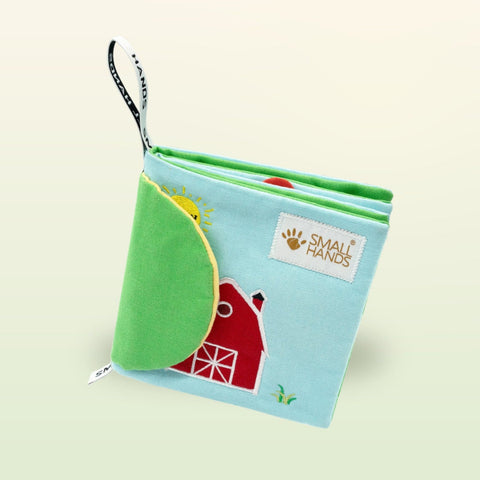 Libro sensorial Small Hands Granja de My First Book — vista del libro