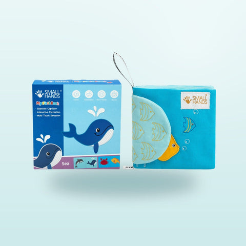 Libro sensorial Small Hands Animales del mar de My First Book — libro y presentación