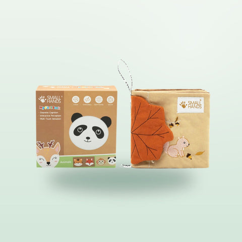 Libro sensorial Small Hands Animales salvajes de My First Book — libro y presentación