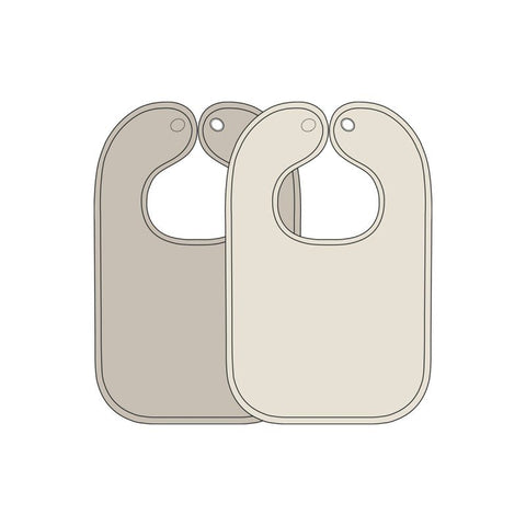 Pack de 2 Baberos de Rizo con Velcro Meyco Baby