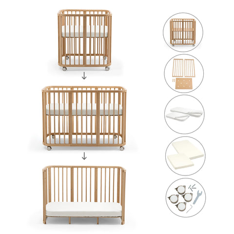 Pack Cuna Evolutiva 3 en 1 Stokke Nighti 60×120 cm