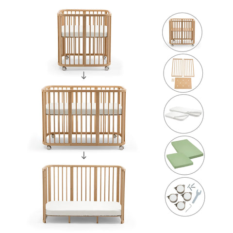 Pack Cuna Evolutiva 3 en 1 Stokke Nighti 60×120 cm