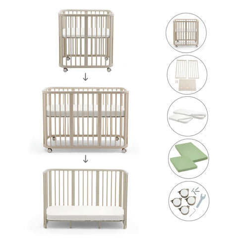 Pack Cuna Evolutiva 3 en 1 Stokke Nighti 60×120 cm