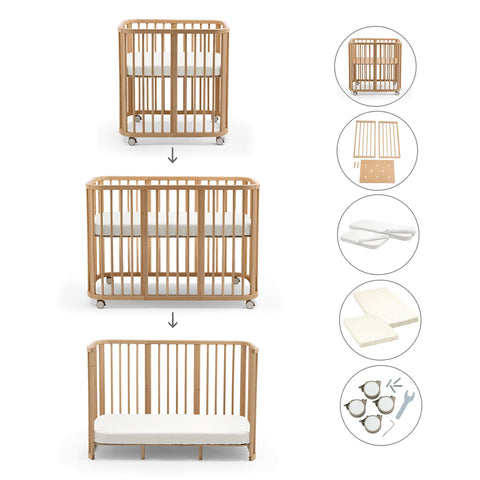 Pack Cuna Evolutiva 3 en 1 Stokke Nighti 60×120 cm