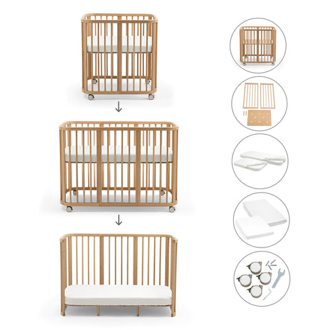Pack Cuna Evolutiva 3 en 1 Stokke Nighti 60×120 cm