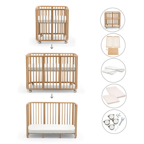 Pack Cuna Evolutiva 3 en 1 Stokke Nighti 60×120 cm