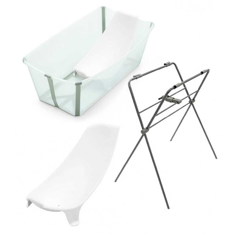 Pack bañera plegable flexi bath Stokke + soporte + asiento