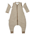 Pijama forrado Meyco Baby Vichy Square Dark Taupe TOG 2,5, 80 cm, vista 2 de la galería oficial.