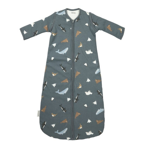 Saco de dormir Meyco Baby Arctic Multicolour TOG 2,5, vista frontal.
