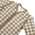 Saco de dormir Meyco Baby Vichy Square Dark Taupe TOG 2,5, vista 3 de la galería oficial.