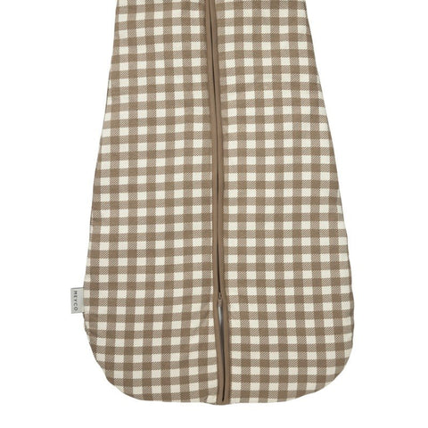 Saco de dormir Meyco Baby Vichy Square Dark Taupe TOG 2,5, vista 4 de la galería oficial.