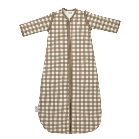 Saco Meyco Baby, Vichy Square Dark Taupe