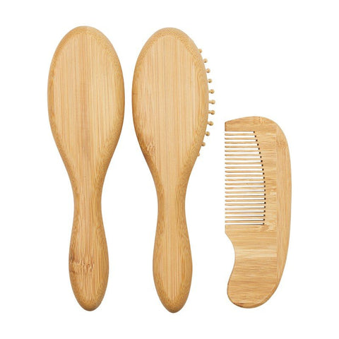 Set de Cepillo y Peine de Bambú Meyco Baby