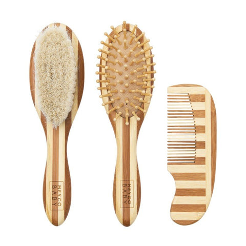 Set de Cepillo y Peine de Bambú Meyco Baby
