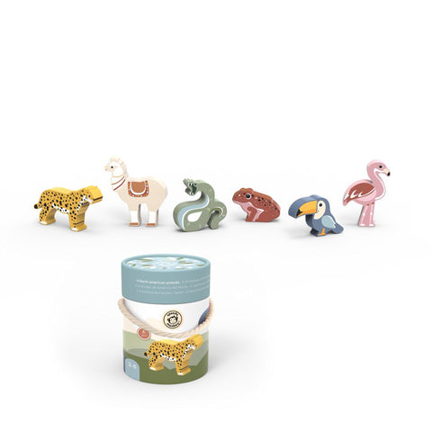 Animales del mundo Sudamérica Speedy Monkey: figuras y tubo