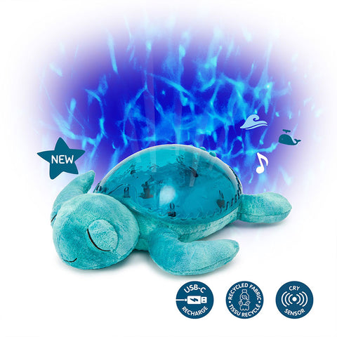 Peluche musical Tranquil Turtle Aqua Cloud B