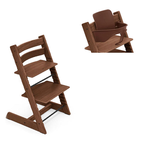 Pack Stokke Tripp Trapp Roble + Baby Set