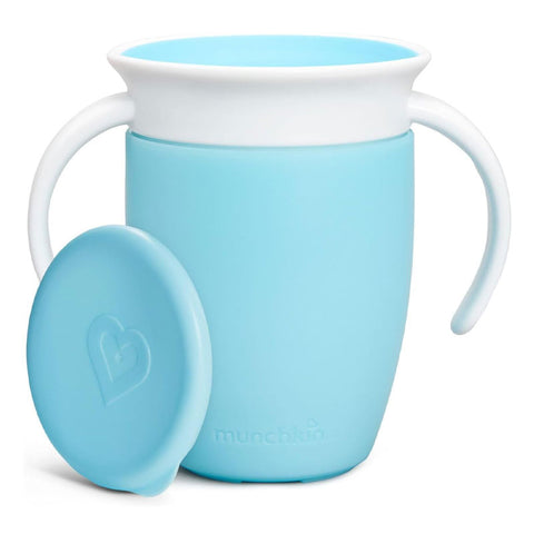 Taza Antigoteo Miracle 360º con Asas y Tapa 200 ml Munchkin