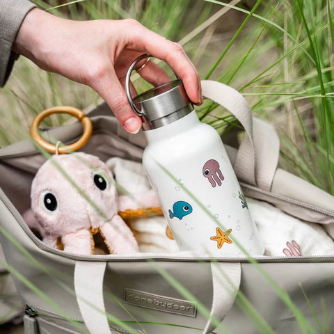 Botella termo metálica Sea Friends Beige Done by Deer