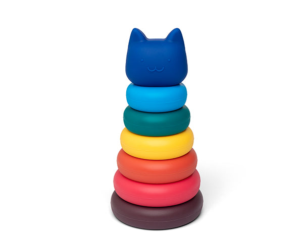 Torre Apilable Gatos Colores Brillantes Little L