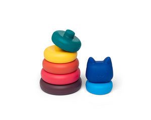 Torre Apilable Gatos Colores Brillantes Little L