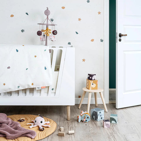 Ropa de Cama Bebé - Amigos del Mar - Beige