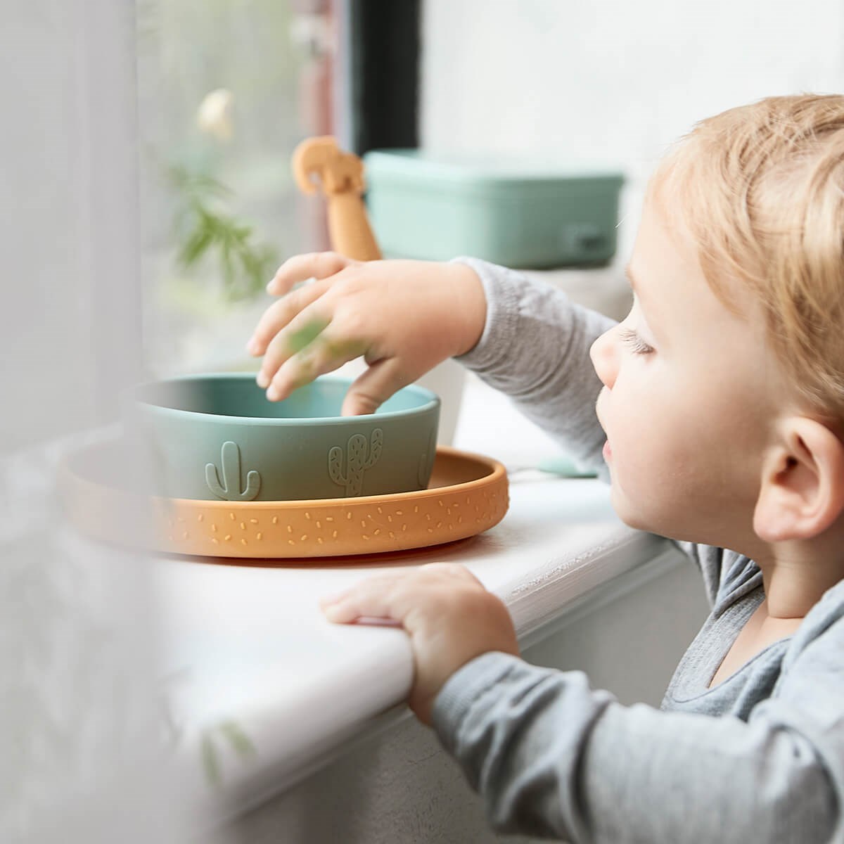 Juego de vajilla stick & stay Deer Friends Done by Deer