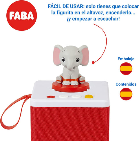 Altavoz cuentacuentos blanco Faba