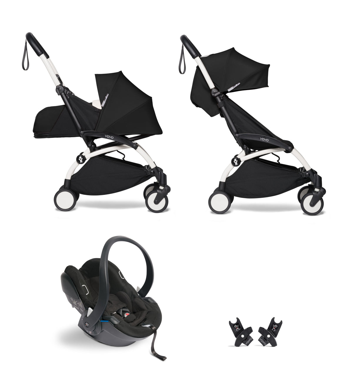 Pack Carrito Stokke YOYO3 Duo + Cybex Cloud T I-Size (Comfort) + Adaptadores Stokke YOYO