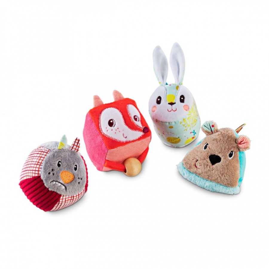 Set de 4 sonajeros del bosque Lilliputiens