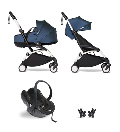 Pack Carrito Stokke YOYO3 Bassinet Duo +  Cybex Cloud T I-Size (Comfort) + Adaptadores Stokke YOYO