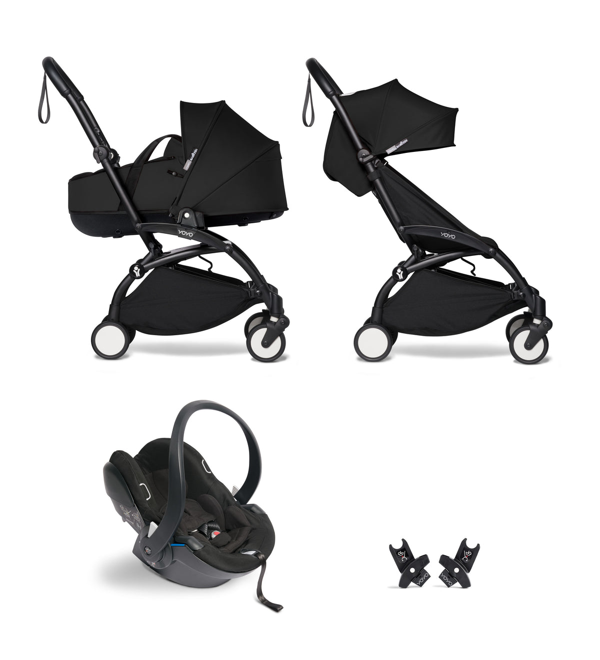 Pack Carrito Stokke YOYO3 Bassinet Duo +  Cybex Cloud T I-Size (Comfort) + Adaptadores Stokke YOYO